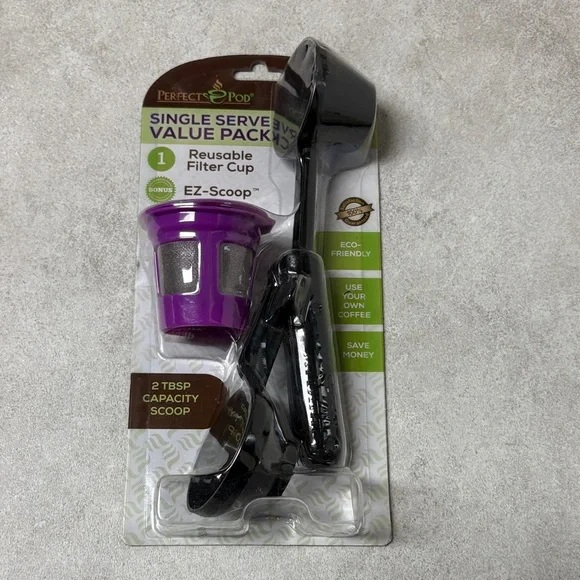 Perfect Pod Single Serve Coffee Filter Cup with Scoop - Picture 2 of 8